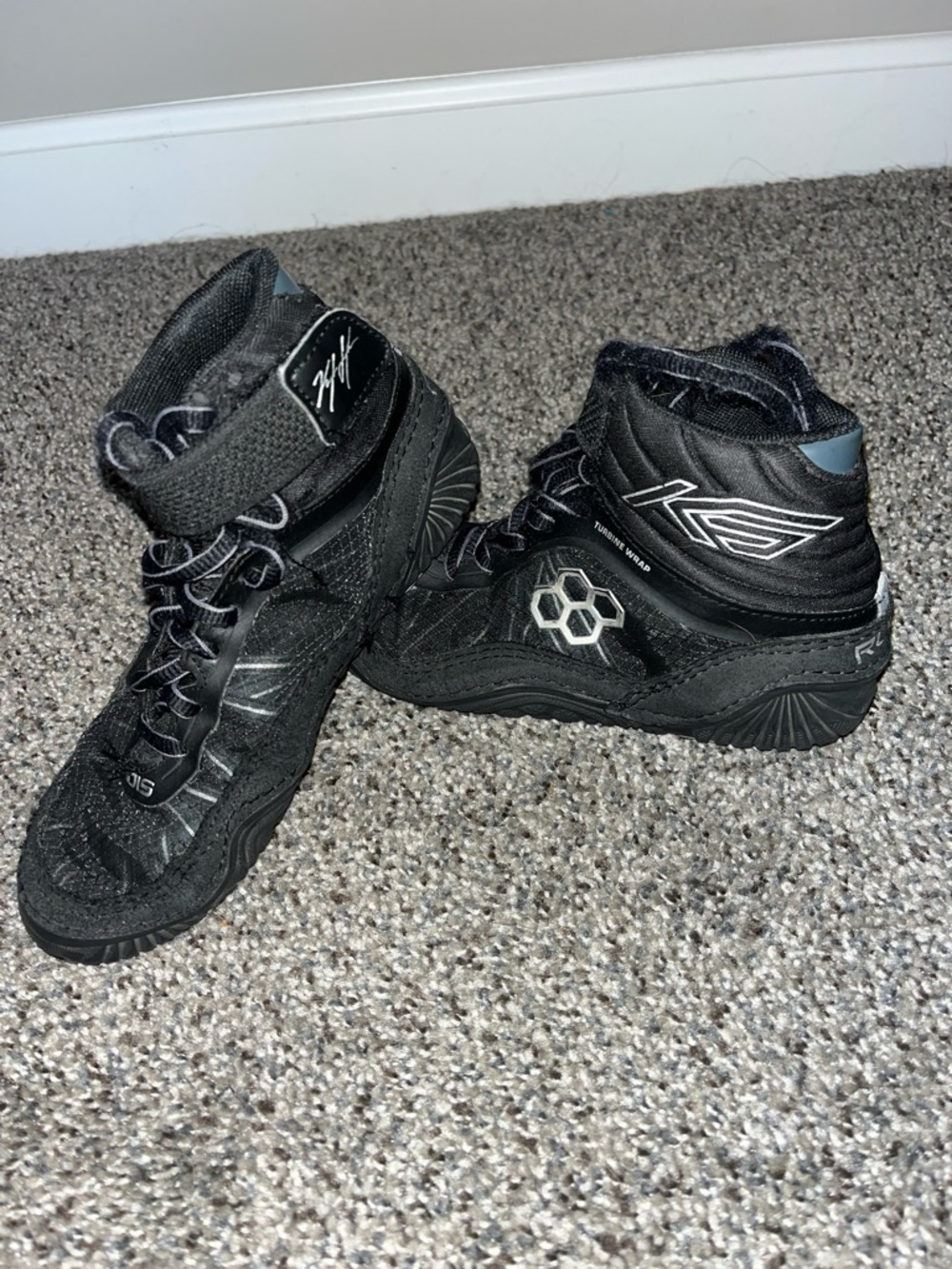 Kids Black Rudis Wrestling Shoes